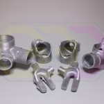 łączniki rurowe - odlewy z aluminium na bazie wydruków 3D